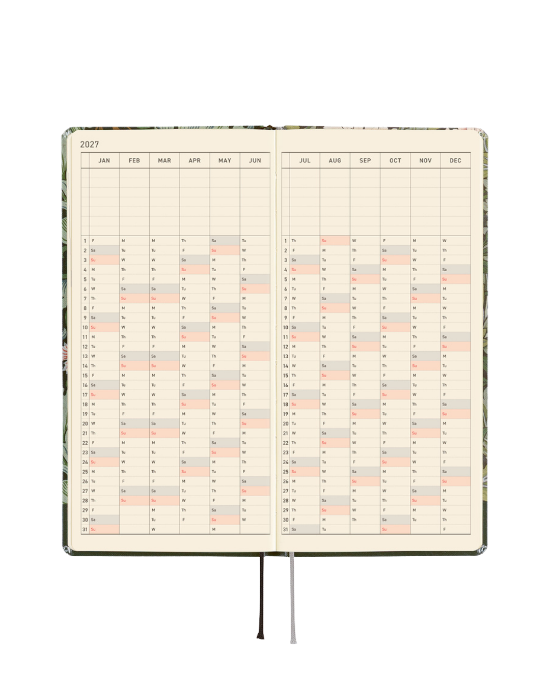 Agenda Hobonichi Techo Weeks – V&A Leicester 2027