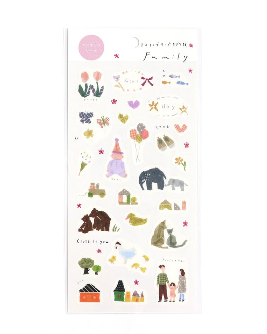 Miki Tamura Family Stickers
