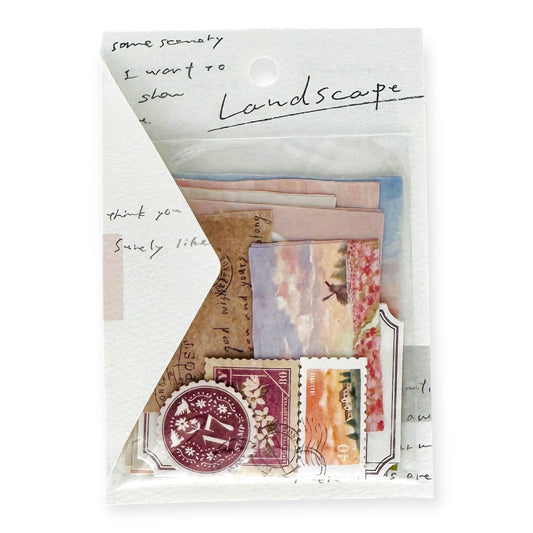 Landscape Stickers Flakes Crépuscule