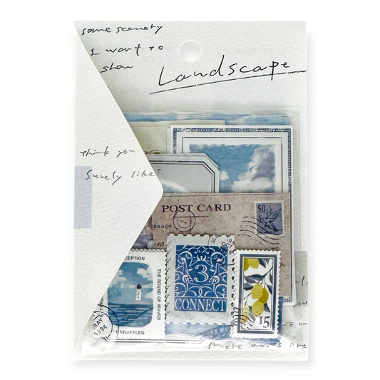 Landscape Stickers Flakes Bord de mer