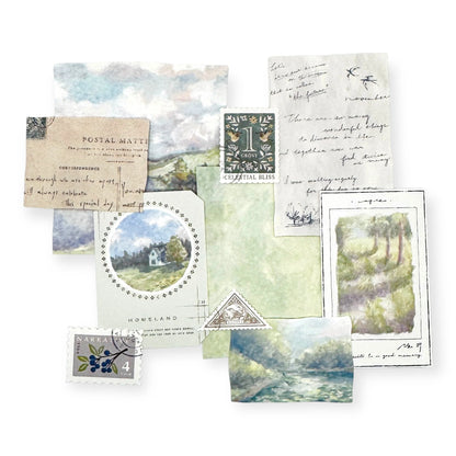 Landscape Stickers Flakes Nature