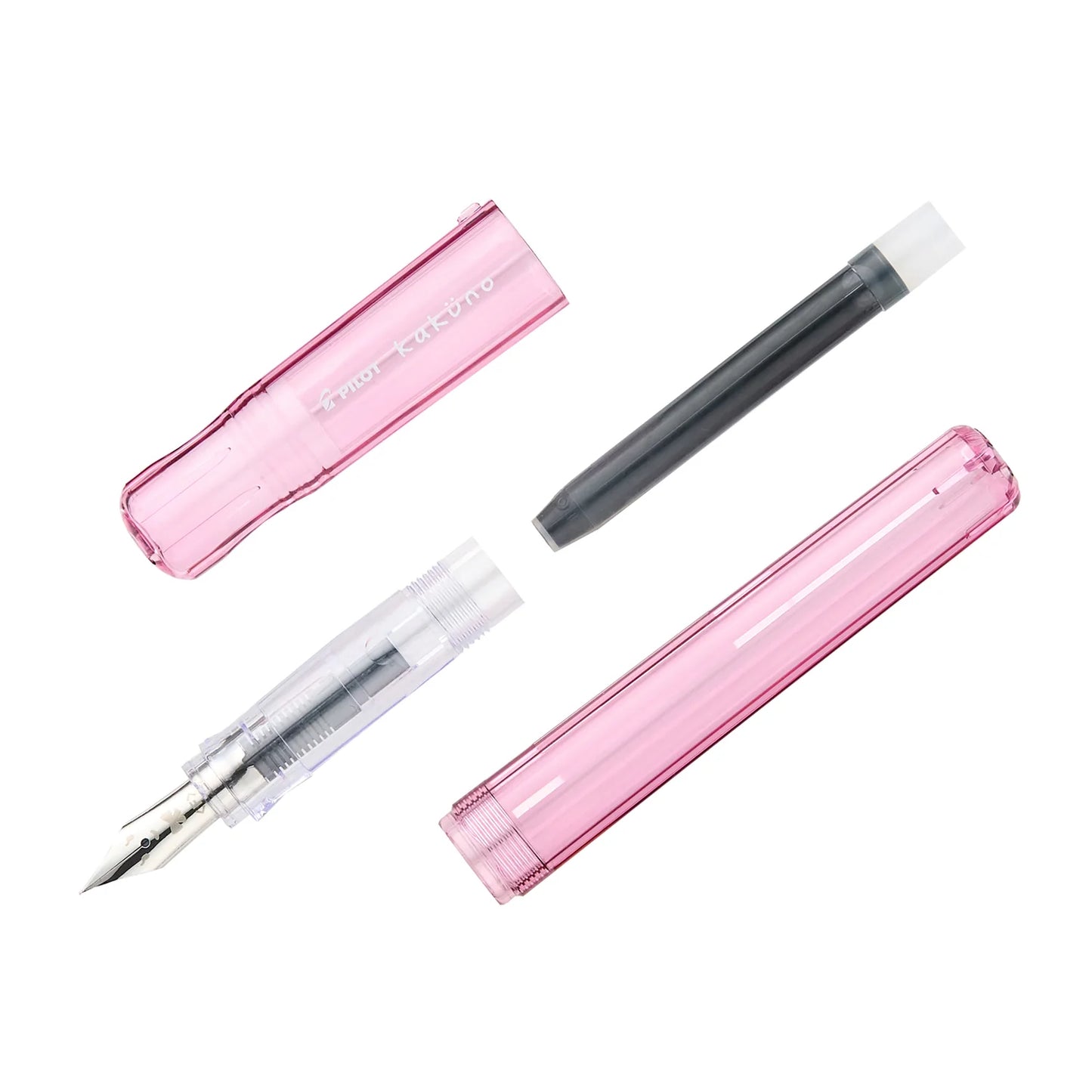 Stylo Plume Kaküno Pilot Rose Transparent Pointe Medium