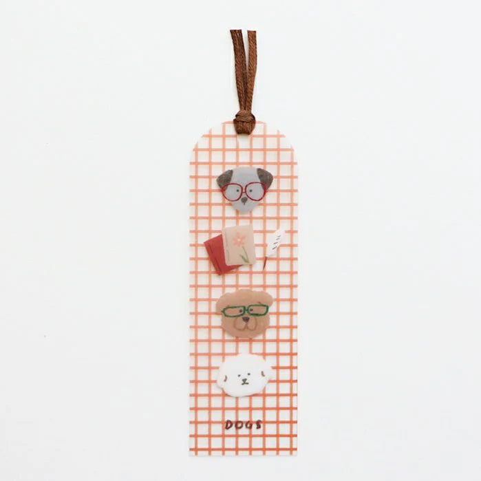 Marque-page transparent Book and Dog Hontowatashi Furukawa Paper
