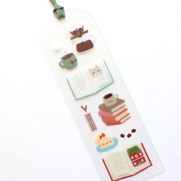 Marque-page transparent Book and Coffee Hontowatashi Furukawa Paper