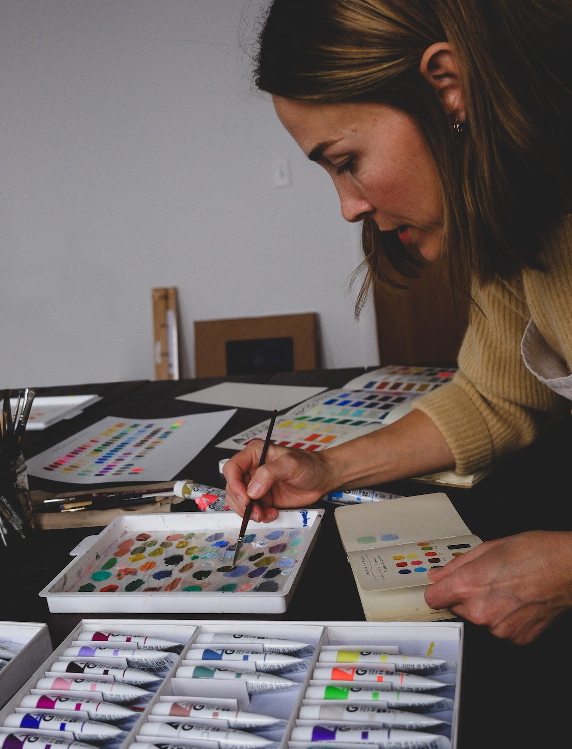 Coffret 12 Couleurs Gouache Extra-Fine Rebecca Green x Holbein