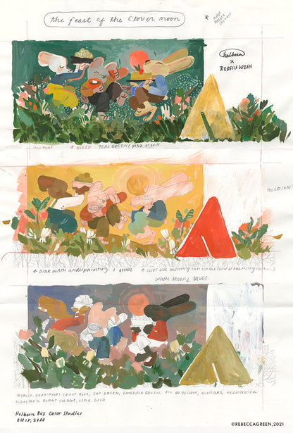 Rebecca Green x Holbein Extra-Fine Gouache 12-Color Set
