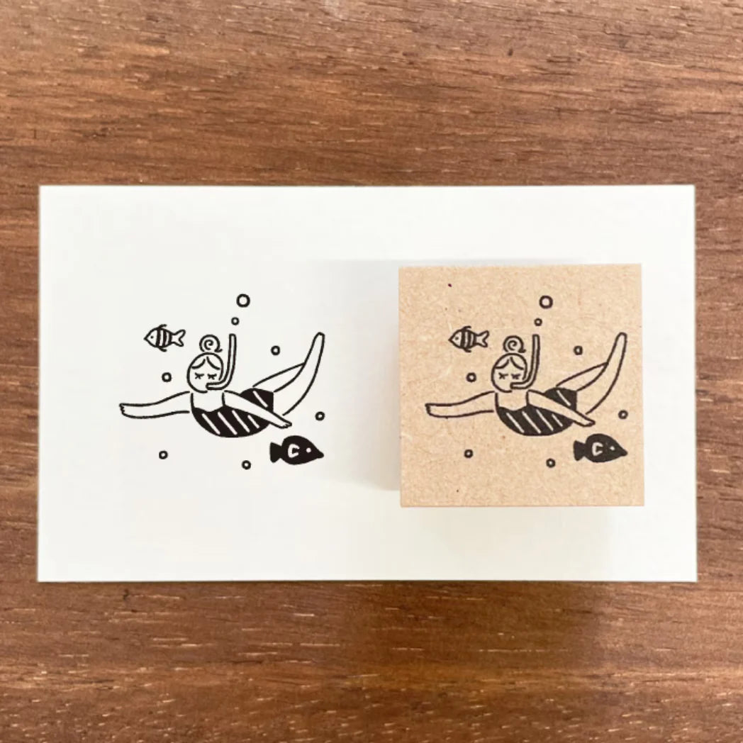 Maru Chan Underwater Stamp March