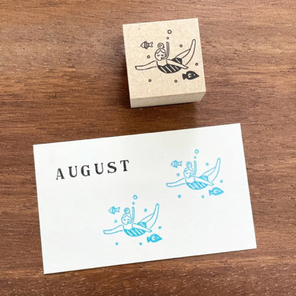 Maru Chan Underwater Stamp March