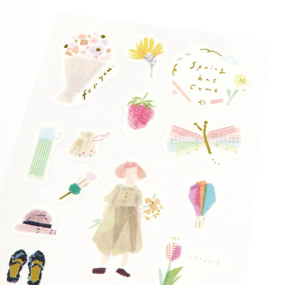 Stickers Miki Tamura Spring Gold Foil