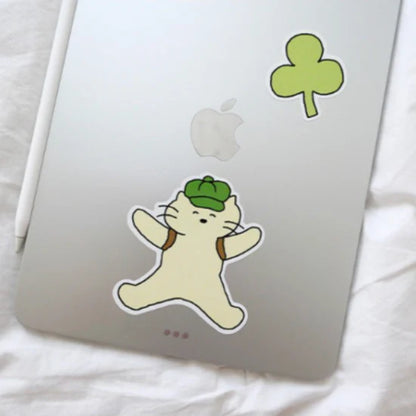 28 Large Happy Trip Cat Stickers Suatelier