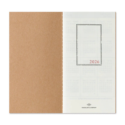 Agenda Mensuel 2026 Regular Traveler's Company Notebook