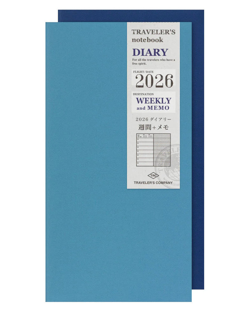 Agenda Semainier 2026 avec Notes Regular Traveler's Notebook Company