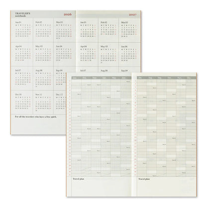 Agenda Mensuel 2026 Regular Traveler's Company Notebook