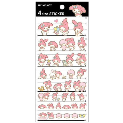 Stickers My Melody 4 tailles