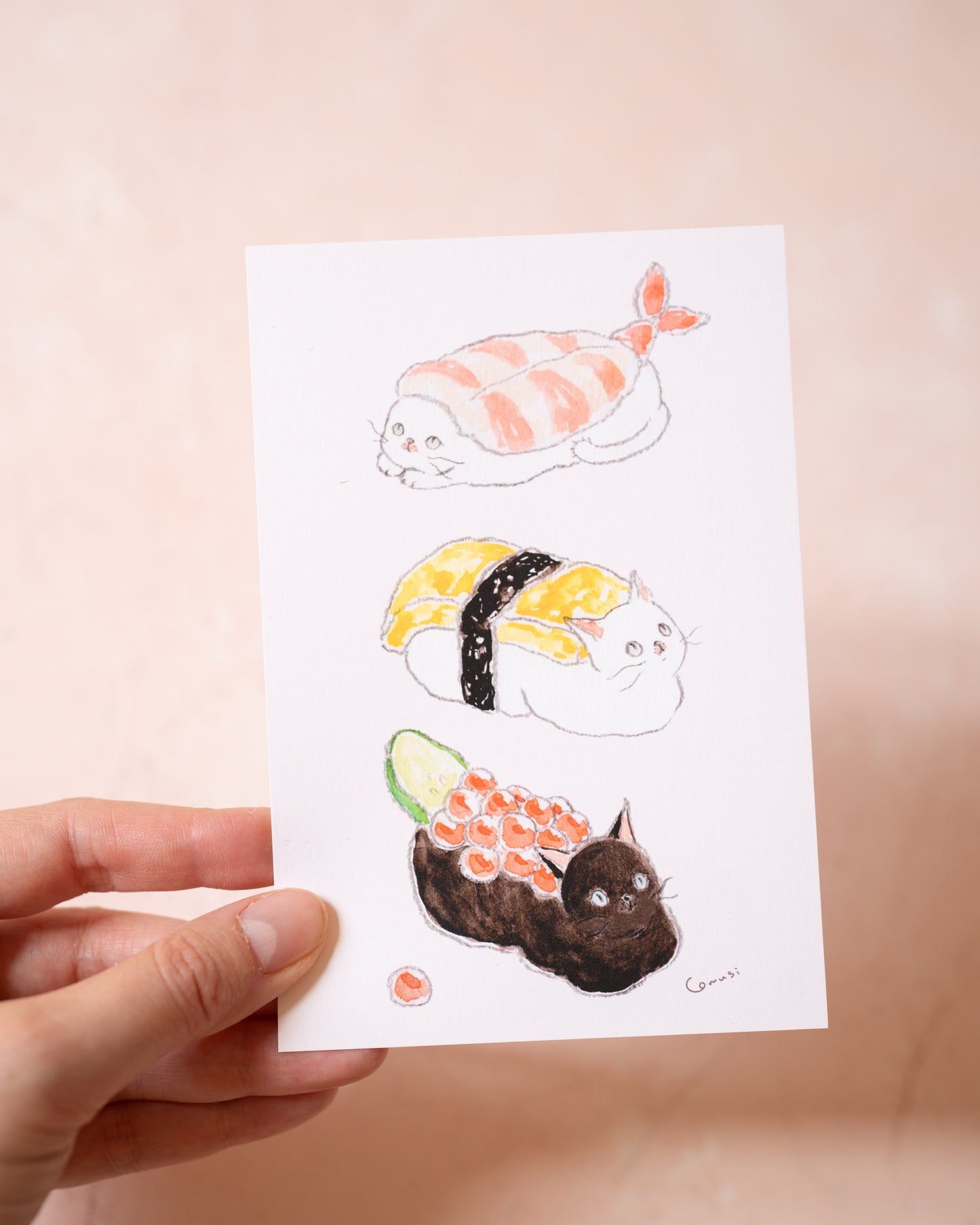 Carte Chats Sushis Tokoro Komugi