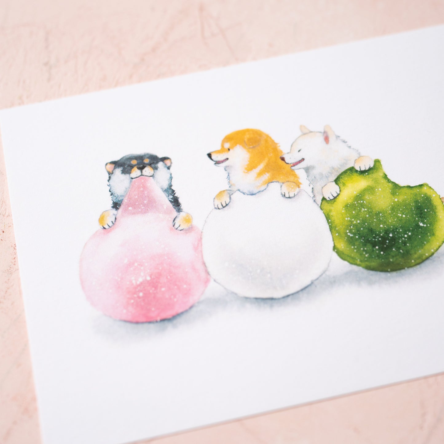 Shiba and Hanami Dango Card