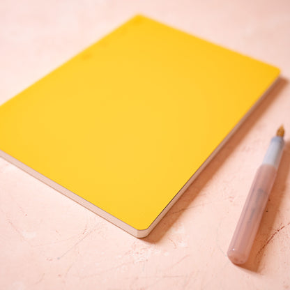 1/2 Year Notebook – A5 – Dotted – Yellow – Stalogy
