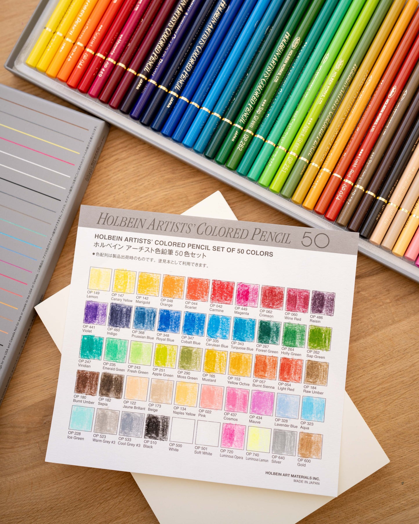 Holbein 50 Colored Pencil Set