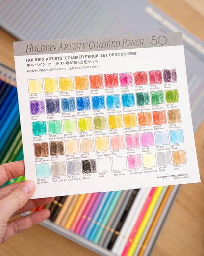 Holbein 50 Colored Pencil Set
