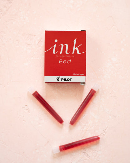 Encre Cartridge pour Stylo Plume PILOT (4 couleurs au choix)