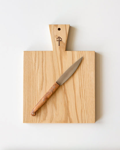 Planche à découper en bois de châtaignier – Taille L – Classiky