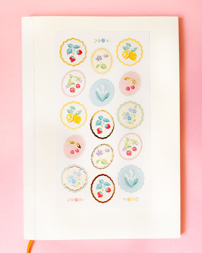 Stickers Fruits et Fleurs