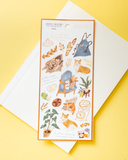 Stickers Chiens et Baguettes Snug Room