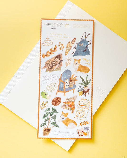 Stickers Chiens et Baguettes Snug Room