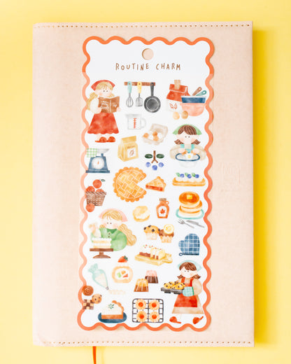 Stickers Routine Charm Cuisine