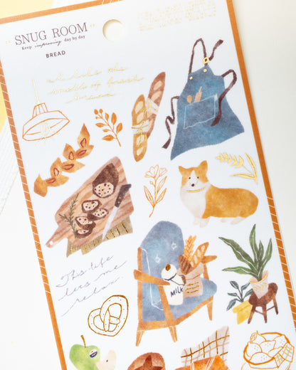 Stickers Chiens et Baguettes Snug Room