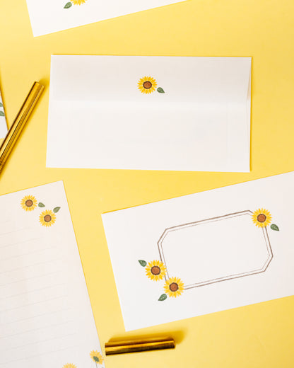 Sunflower Stationery Set
