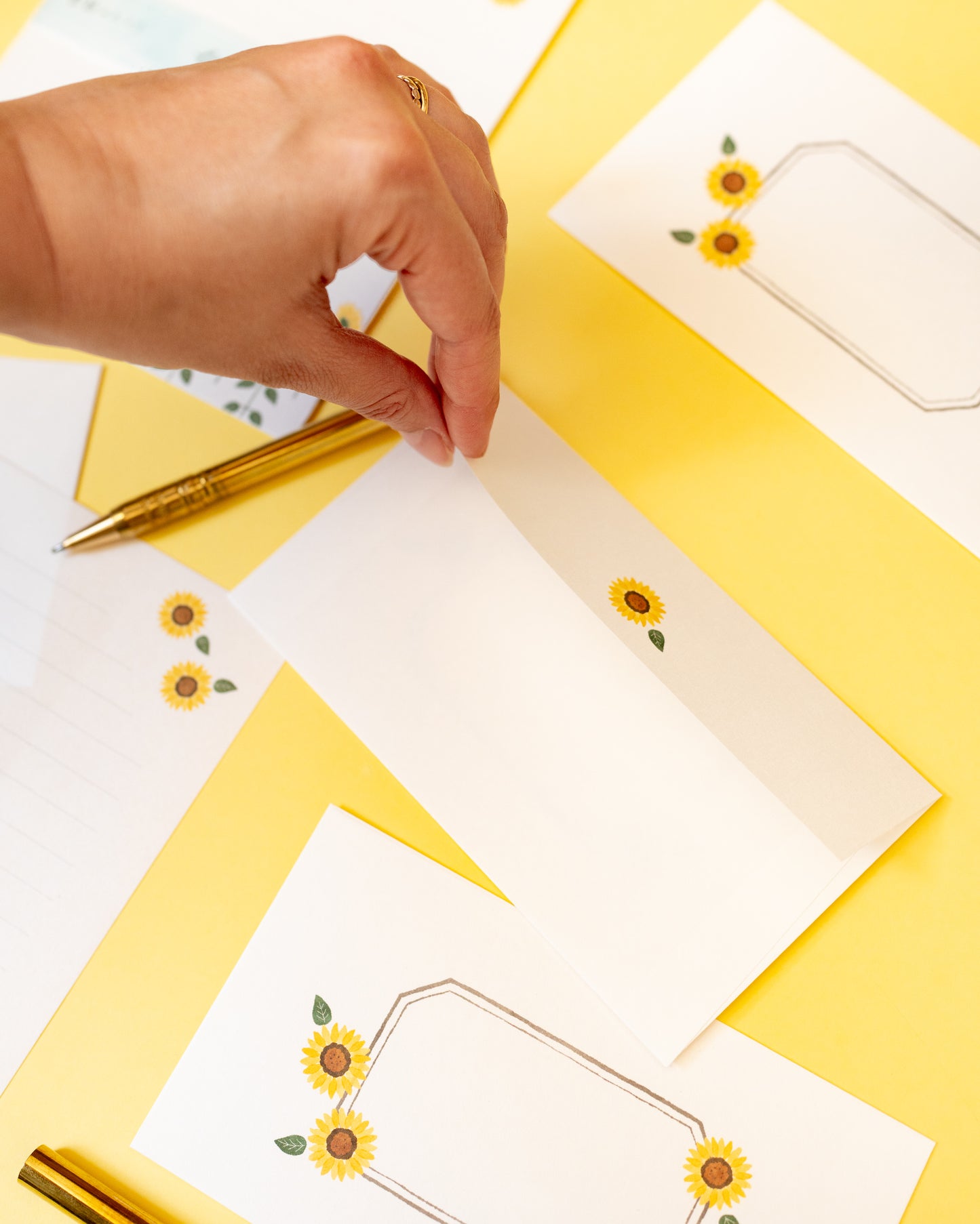 Set de Papier à Lettre Tournesols