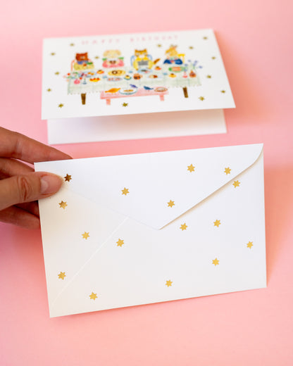 Aiko Fukawa Animal Party Birthday Card