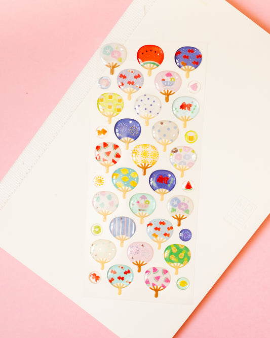 Stickers Éventails Uchiwa