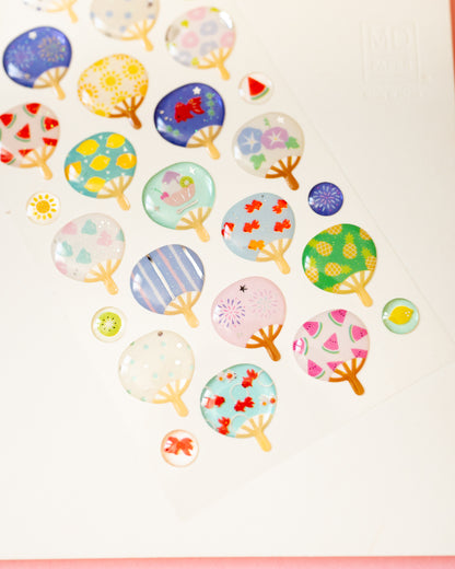 Stickers Éventails Uchiwa