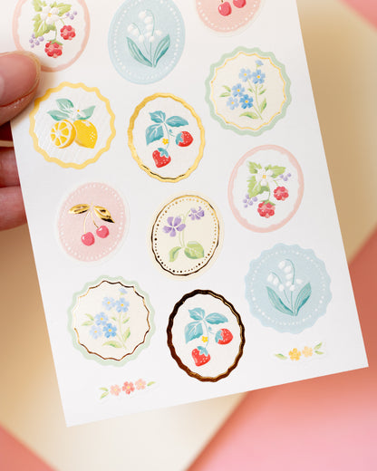 Stickers Fruits et Fleurs
