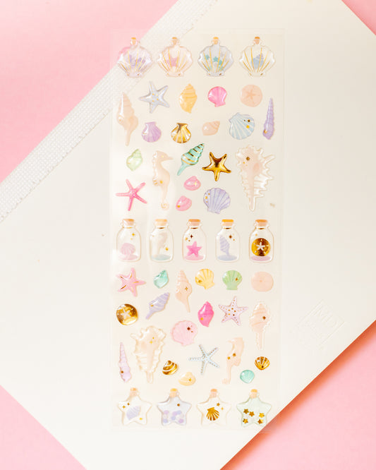 Stickers Coquillages Scintillants
