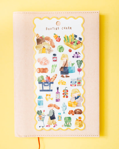 Stickers Routine Charm Marché