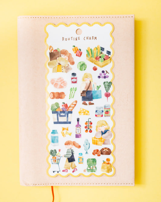 Stickers Routine Charm Marché