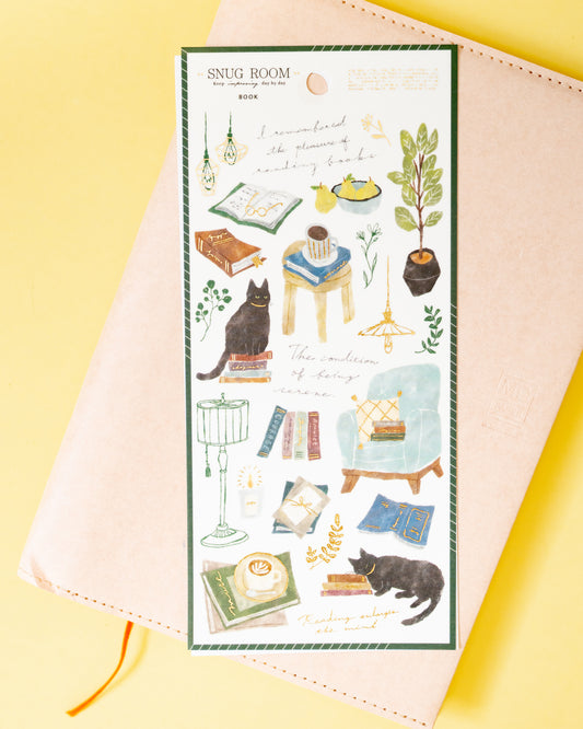 Stickers Chats et Livres Snug Room