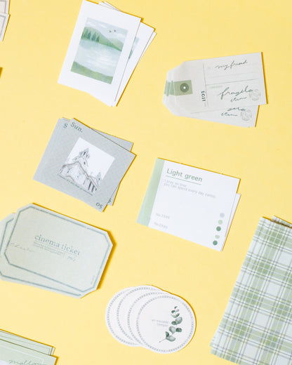 Stickers Paper Bundle Green Mindwave