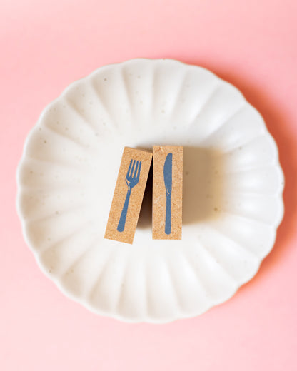 Tampons Fourchette et Couteau Akane (2 tampons)