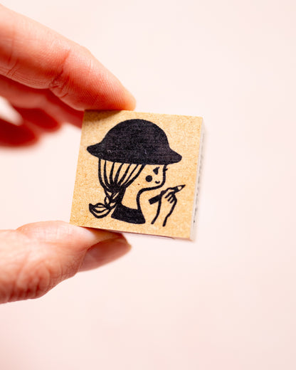 Tomikohan Hat Girl Pen Stamp
