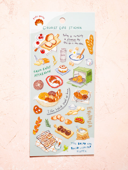Stickers Choosy Life Bake Bread Mindwave