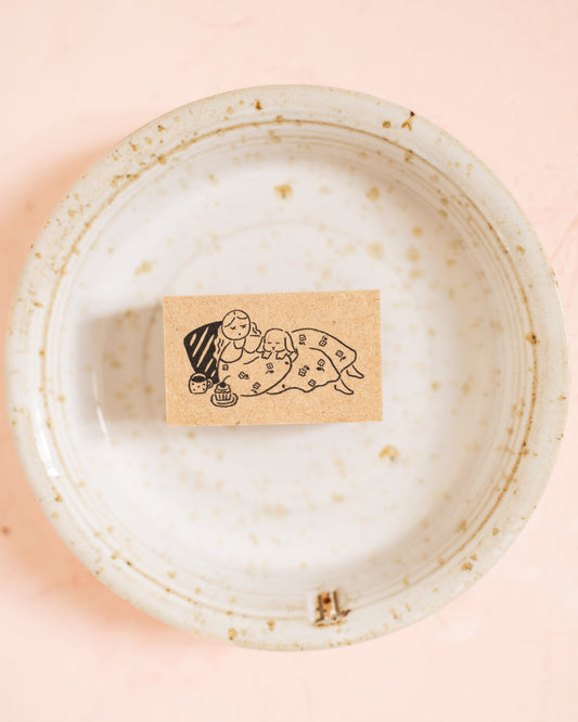 Maru Chan Dog Pajamas Stamp Walking Stamp