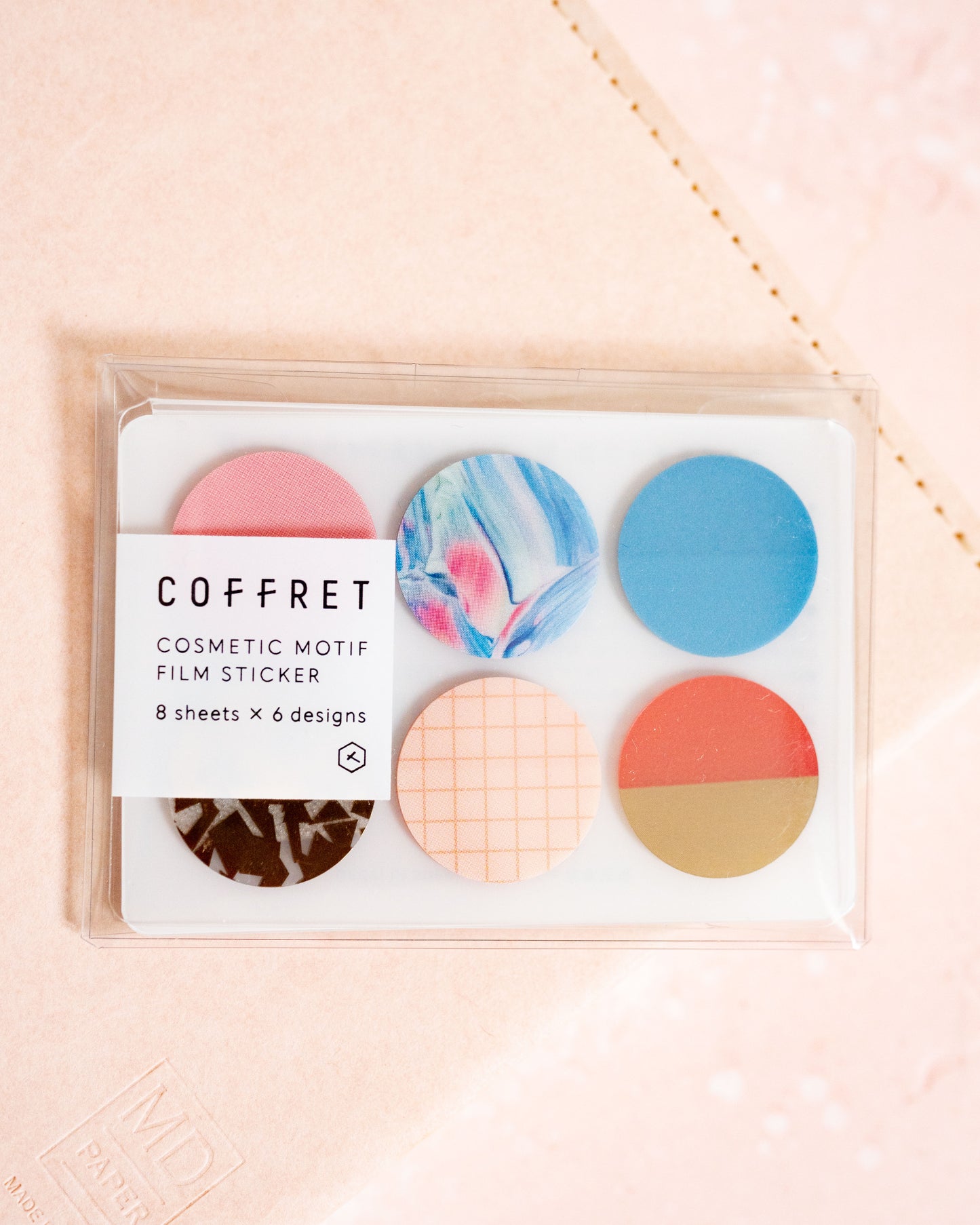 Box Film Stickers Circle Pink Float King Jim