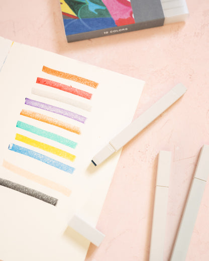 Coffret de 10 Pastel Markers Pasta Kokuyo