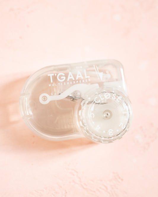 Taille-crayon Kutsuwa T'GAAL Transparent – Angle et longueur réglables