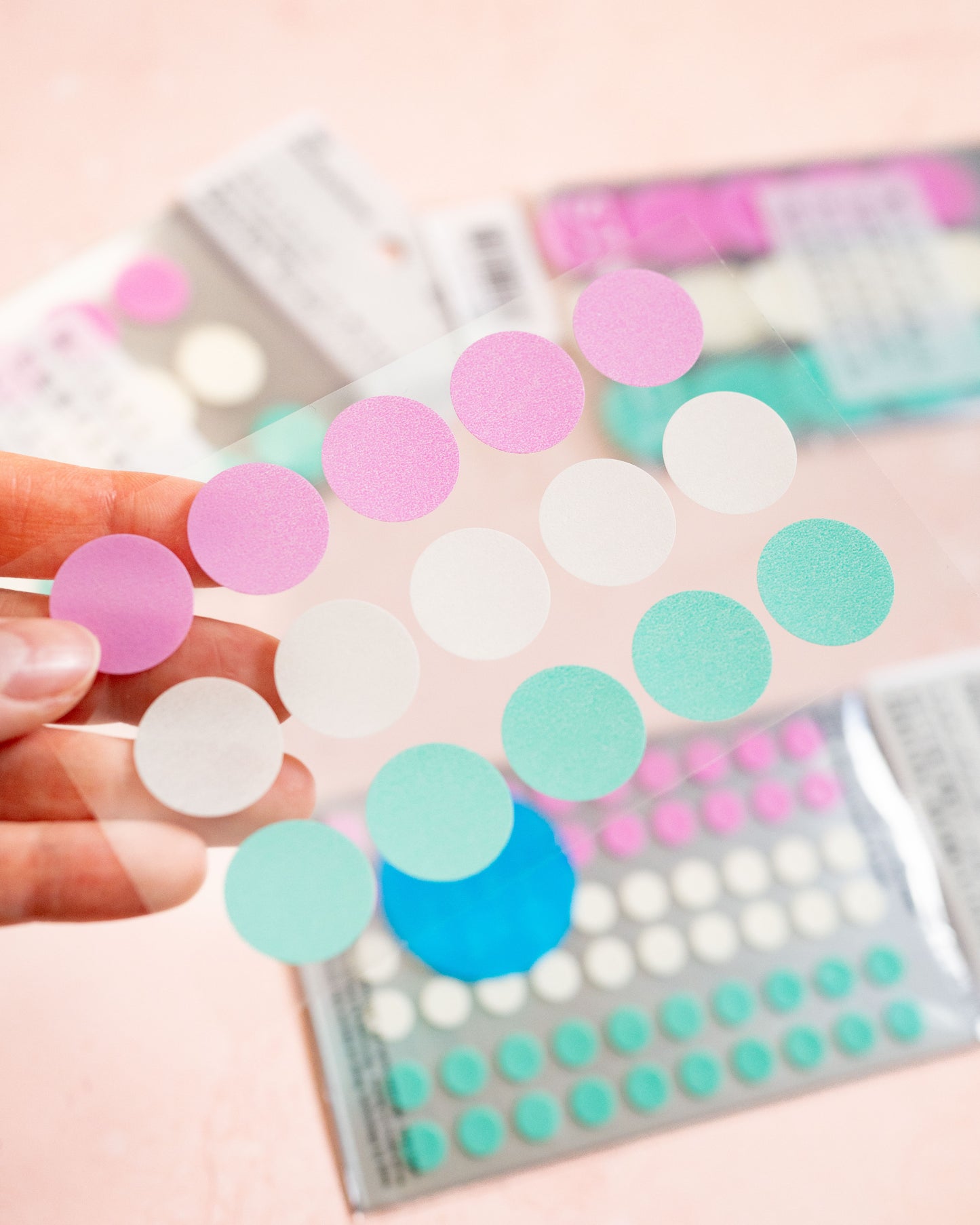 STALOGY Circular Washi Tape Patches - Shuffle Ice Cream (4 sizes to choose from)