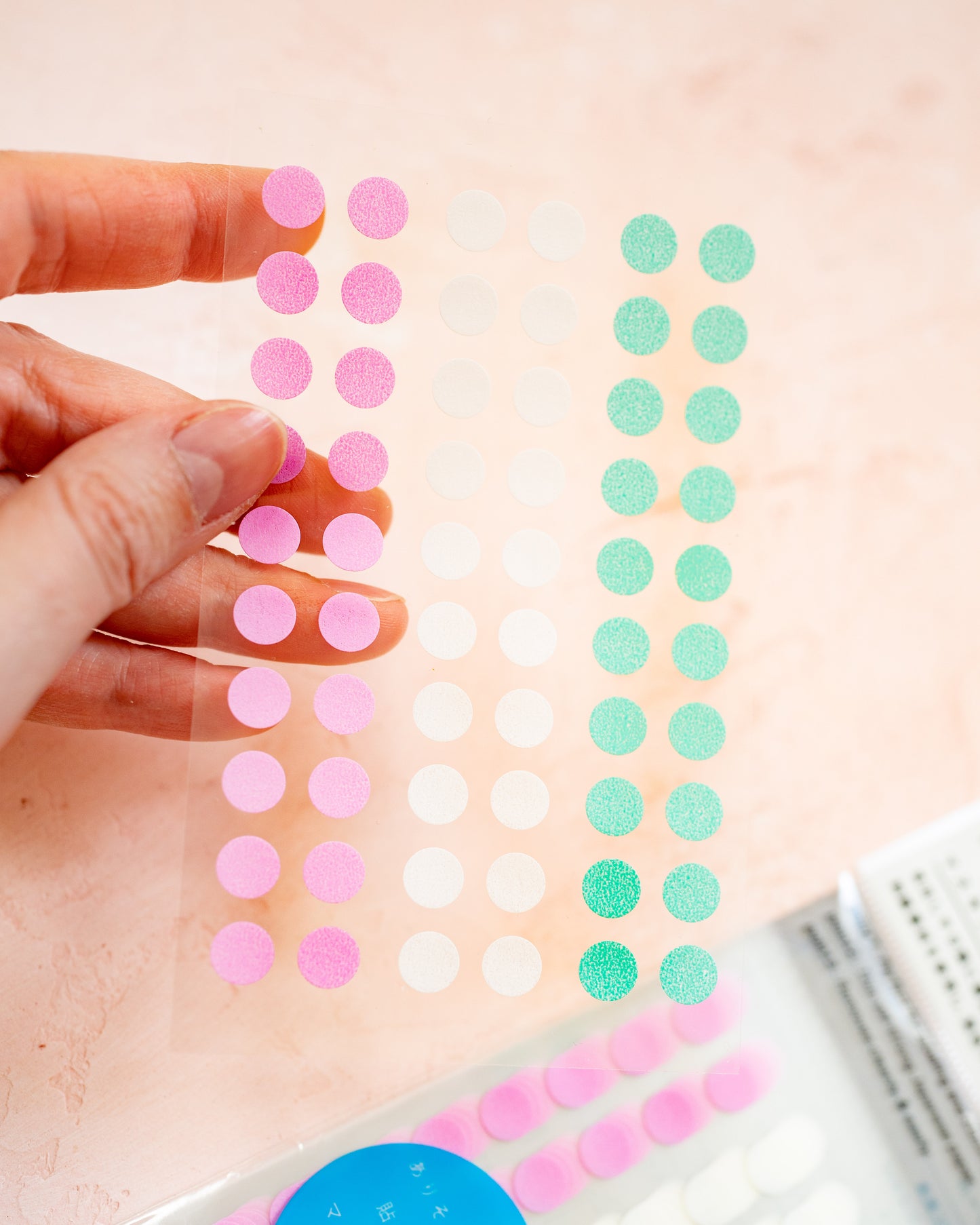 STALOGY Circular Washi Tape Patches - Shuffle Ice Cream (4 sizes to choose from)